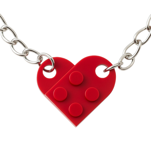 Brelok z plastiku w kształcie „Serduszko"